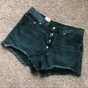 Vintage Black High Waisted Levi Shorts NWT